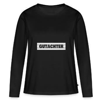 Profession : Évaluateur - T-shirt manches longues Premium bio Femme - noir - Devant - Julia (174cm)