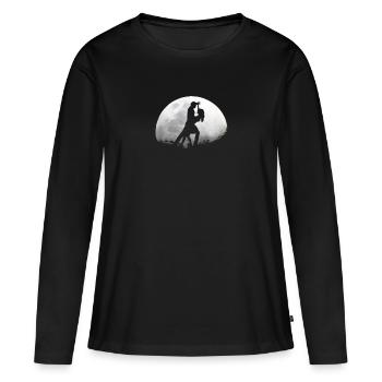 Danse couple danse danse sport - T-shirt manches longues Premium bio Femme - noir - Devant - Julia (174cm)