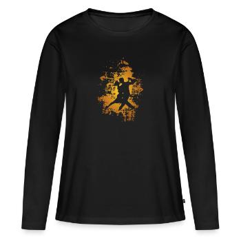 Danse sport danse couple danse - T-shirt manches longues Premium bio Femme - noir - Devant - Julia (174cm)