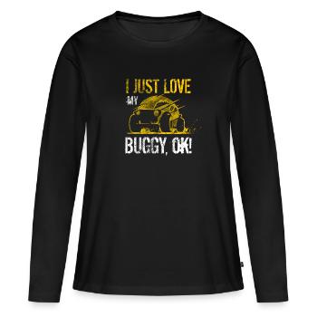Buggy 4x4 hors route - T-shirt manches longues Premium bio Femme - noir - Devant - Julia (174cm)