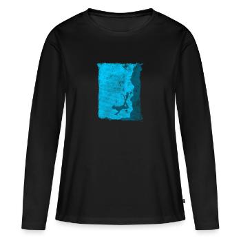 Diver spear spearfishing speargun - Women's Premium Organic Long Sleeve Shirt - black - Front - Julia (174cm)