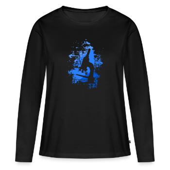 microscope - Women's Premium Organic Long Sleeve Shirt - black - Front - Julia (174cm)