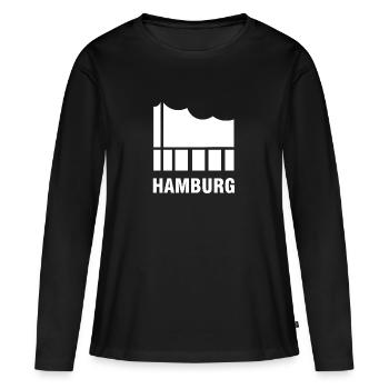 La salle de concert de l'Elbphilharmonie - T-shirt manches longues Premium bio Femme - noir - Devant - Julia (174cm)