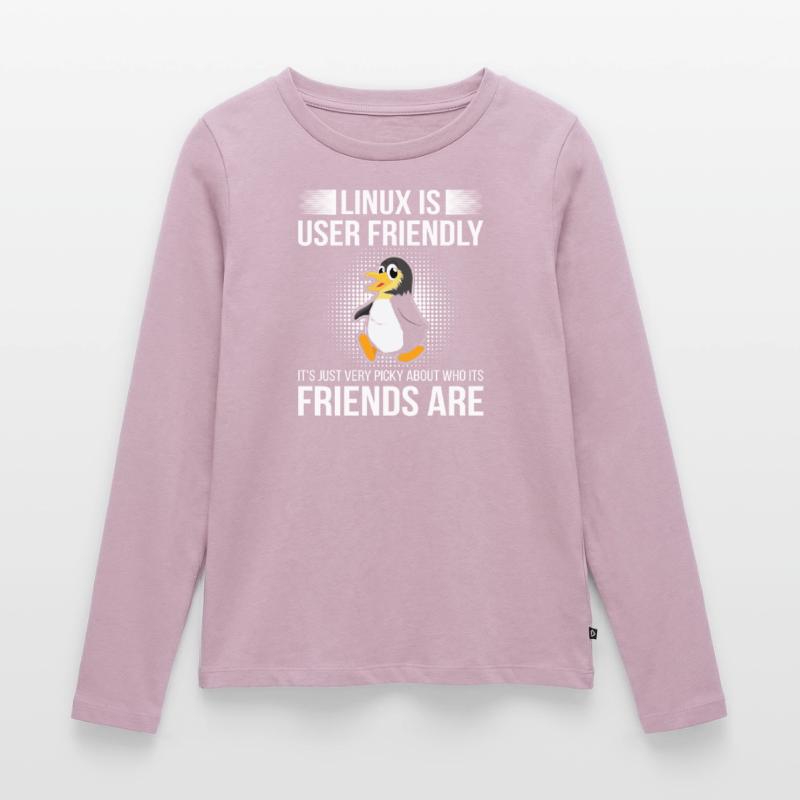 Linux ist benutzerfreundlich - Cloud Computing Frauen Premium Bio Langarmshirt
