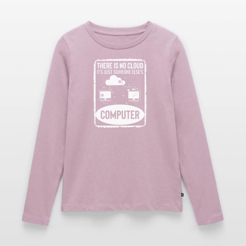 Cloud Computing Informatik Tech Frauen Premium Bio Langarmshirt