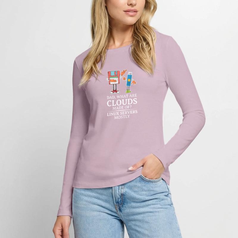 Cloud Computing Informatik Tech Frauen Premium Bio Langarmshirt