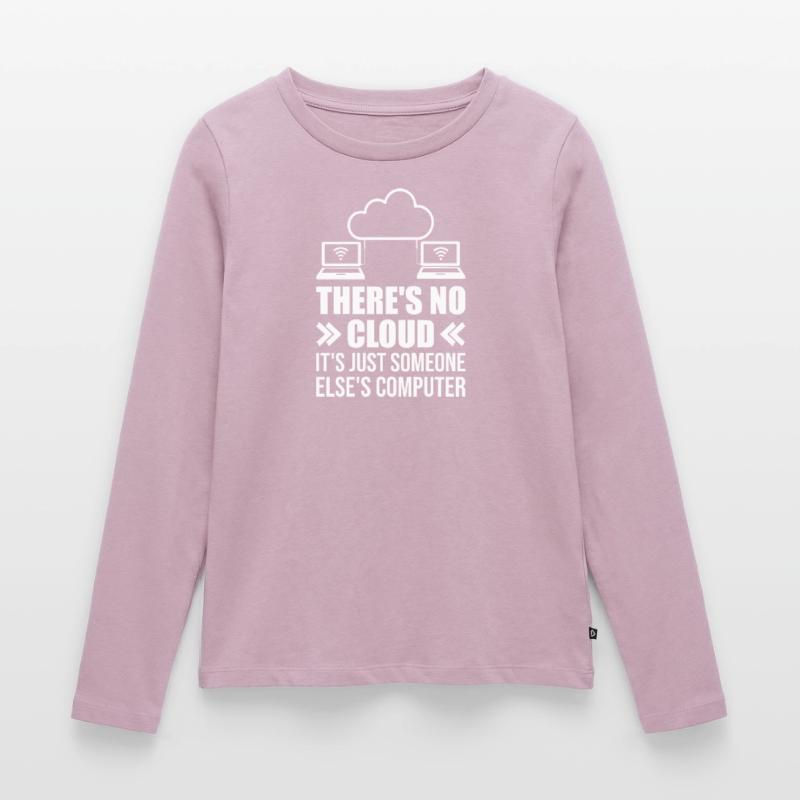 Cloud Computing Informatik Programmierung Dev Frauen Premium Bio Langarmshirt
