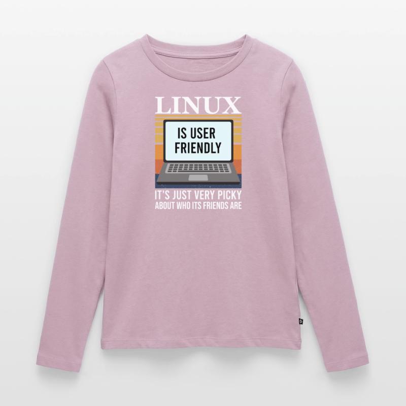 Linux Programmierung Cloud Computing Frauen Premium Bio Langarmshirt