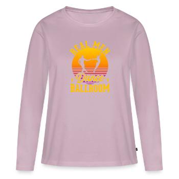 Echte Männer Tanzen Partnertanz Paartanz - Frauen Premium Bio Langarmshirt - Altrosa - Vorne - Julia (174cm)