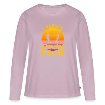 Ich Pausierte Das Tanzen Ballsaal Paartanz Tanz - Frauen Premium Bio Langarmshirt - Altrosa - Vorne - Julia (174cm)