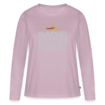 Cinco De Mayo Nacho Average Principal - Frauen Premium Bio Langarmshirt - Altrosa - Vorne - Julia (174cm)