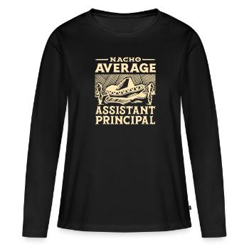 Directeur adjoint Directeur adjoint Mexique - T-shirt manches longues Premium bio Femme - noir - Devant - Julia (174cm)
