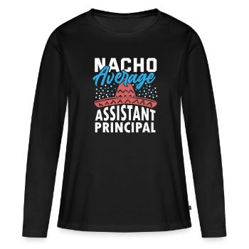 Directeur adjoint Directeur adjoint Mexique - T-shirt manches longues Premium bio Femme - noir - Devant - Julia (174cm)