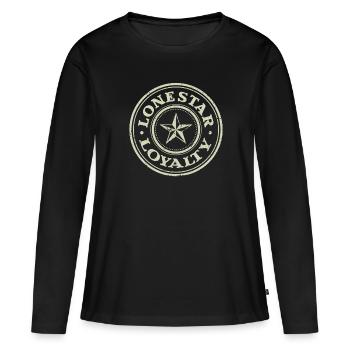 Fidélité Lone Star - T-shirt manches longues Premium bio Femme - noir - Devant - Julia (174cm)
