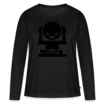 BaBy BooB MonoColour - Women's Premium Organic Long Sleeve Shirt - black - Front - Julia (174cm)