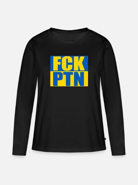 FCK PTN - Frauen Premium Bio Langarmshirt - Schwarz