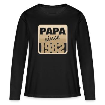 Charrette à bras 1982 - T-shirt manches longues Premium bio Femme - noir - Devant - Julia (174cm)