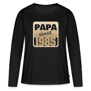 Charrette à bras 1985 - T-shirt manches longues Premium bio Femme - noir - Devant - Julia (174cm)