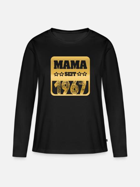 1967 - Frauen Premium Bio Langarmshirt - Schwarz
