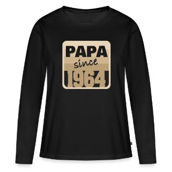 Charrette à bras 1964 - T-shirt manches longues Premium bio Femme - noir - Devant - Julia (174cm)