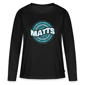 L’idée cadeau de Matt - T-shirt manches longues Premium bio Femme - noir - Devant - Julia (174cm)