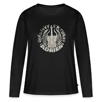 Gift for Adrien - Women's Premium Organic Long Sleeve Shirt - black - Front - Julia (174cm)