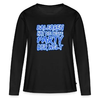 Balearic Islands Balearic Islands - Women's Premium Organic Long Sleeve Shirt - black - Front - Julia (174cm)
