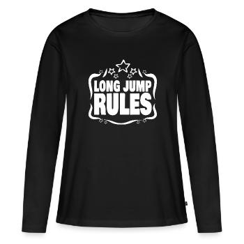 Long Jump Long Jump - Women's Premium Organic Long Sleeve Shirt - black - Front - Julia (174cm)