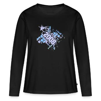 Computer 2008 - Women's Premium Organic Long Sleeve Shirt - black - Front - Julia (174cm)