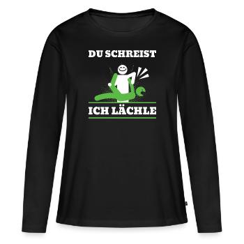 Massage Therapie Humor Physiotherapeutin - Frauen Premium Bio Langarmshirt - Schwarz - Vorne - Julia (174cm)
