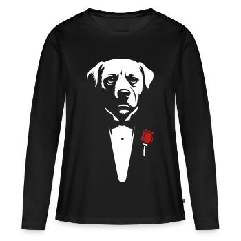 Une offre que vous ne pouvez pas refuser - T-shirt manches longues Premium bio Femme - noir - Devant - Julia (174cm)