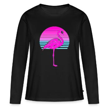 Pink Und Stolz Darauf - Frauen Premium Bio Langarmshirt - Schwarz - Vorne - Julia (174cm)
