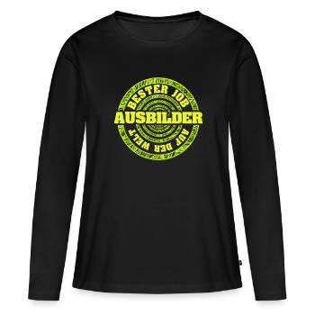Cadeau pour l’instructeur - T-shirt manches longues Premium bio Femme - noir - Devant - Julia (174cm)