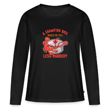 Well Well Well How the Turntables - disc jockey - T-shirt manches longues Premium bio Femme - noir - Devant - Julia (174cm)