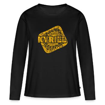 Cyril dans le rôle de Stardust - T-shirt manches longues Premium bio Femme - noir - Devant - Julia (174cm)