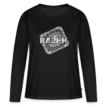 Poussière d’étoile Ralph - T-shirt manches longues Premium bio Femme - noir - Devant - Julia (174cm)