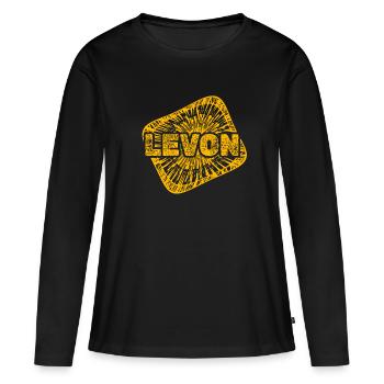 Stardust Levon - Women's Premium Organic Long Sleeve Shirt - black - Front - Julia (174cm)