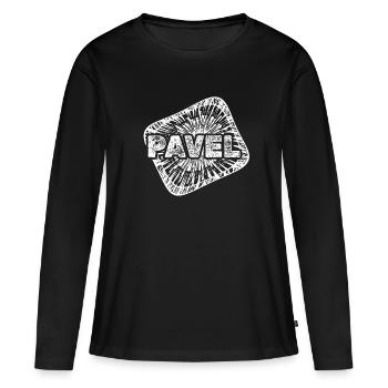 Geburt Pavel - Frauen Premium Bio Langarmshirt - Schwarz - Vorne - Julia (174cm)