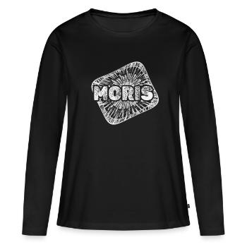 Stardust Moris - T-shirt manches longues Premium bio Femme - noir - Devant - Julia (174cm)
