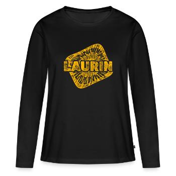 Stardust Laurin - Women's Premium Organic Long Sleeve Shirt - black - Front - Julia (174cm)