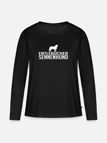 ENTLEBUCHER SENNENHUND Hunderasse - Frauen Premium Bio Langarmshirt - Schwarz