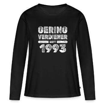 Award 1993 - Women's Premium Organic Long Sleeve Shirt - black - Front - Julia (174cm)