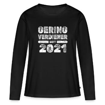 Award 2021 - Women's Premium Organic Long Sleeve Shirt - black - Front - Julia (174cm)
