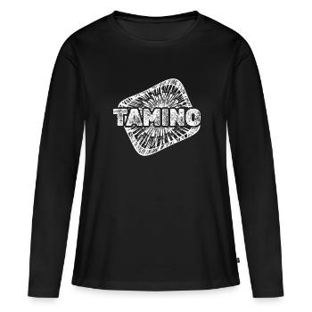 Tamino als Geburt - Frauen Premium Bio Langarmshirt - Schwarz - Vorne - Julia (174cm)