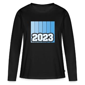 2023 - T-shirt manches longues Premium bio Femme - noir - Devant - Julia (174cm)