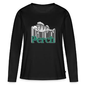 Perch Perch Vintage - Women's Premium Organic Long Sleeve Shirt - black - Front - Julia (174cm)