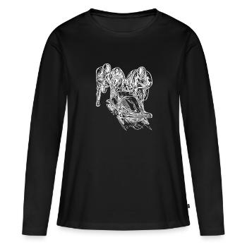 Bobsleigh four-man bobsleigh in the ice channel - Women's Premium Organic Long Sleeve Shirt - black - Front - Julia (174cm)