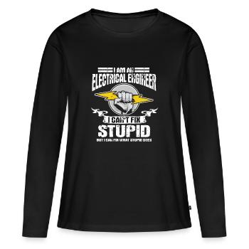 Electrical engineer - Women's Premium Organic Long Sleeve Shirt - black - Front - Julia (174cm)