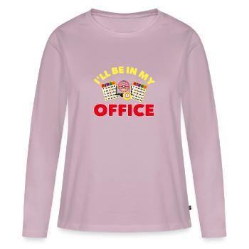 bingo - Women's Premium Organic Long Sleeve Shirt - dusky pink - Front - Julia (174cm)