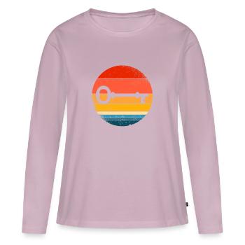 key - Women's Premium Organic Long Sleeve Shirt - dusky pink - Front - Julia (174cm)
